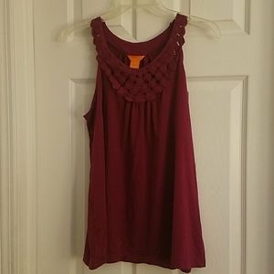 Joe Fresh Crocheted Flower Tank Top